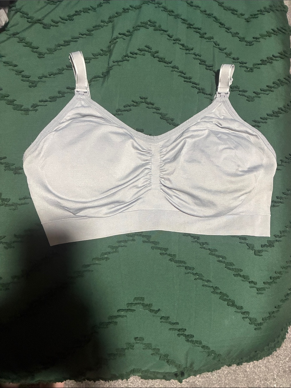 Motherhood Maternity Gray Wireless Nursing Bra